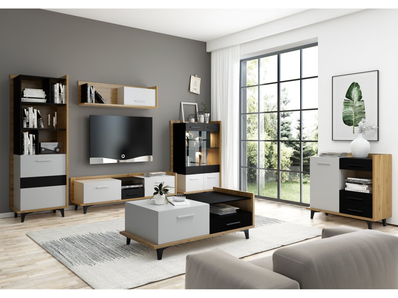 Svetainės baldų komplektas BOX 1 5