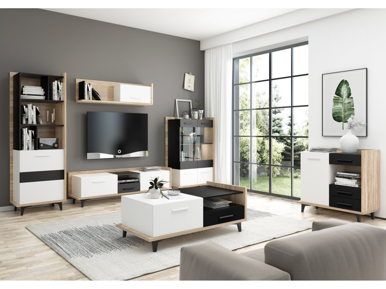 Svetainės baldų komplektas BOX 1 9