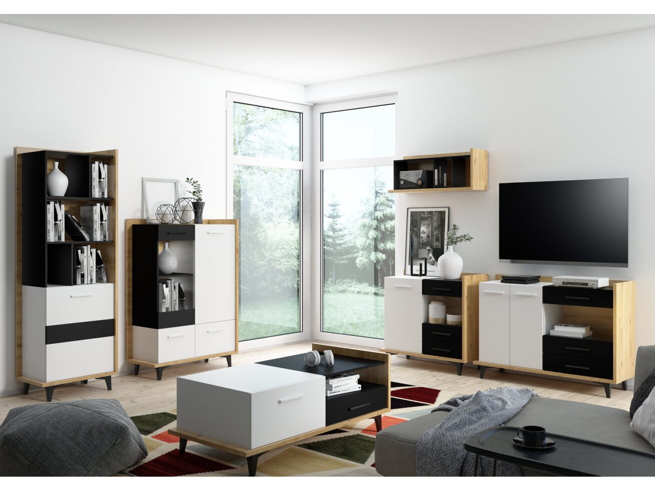 Svetainės baldų komplektas BOX 4 6 Svetainės baldų komplektas BOX 4 6