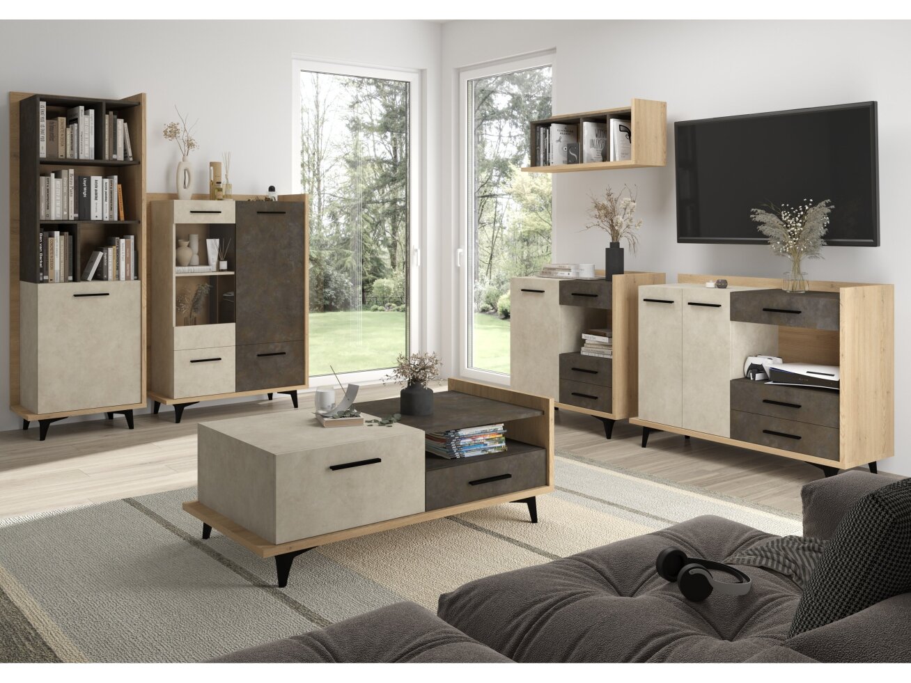 Svetainės baldų komplektas BOX 4 8