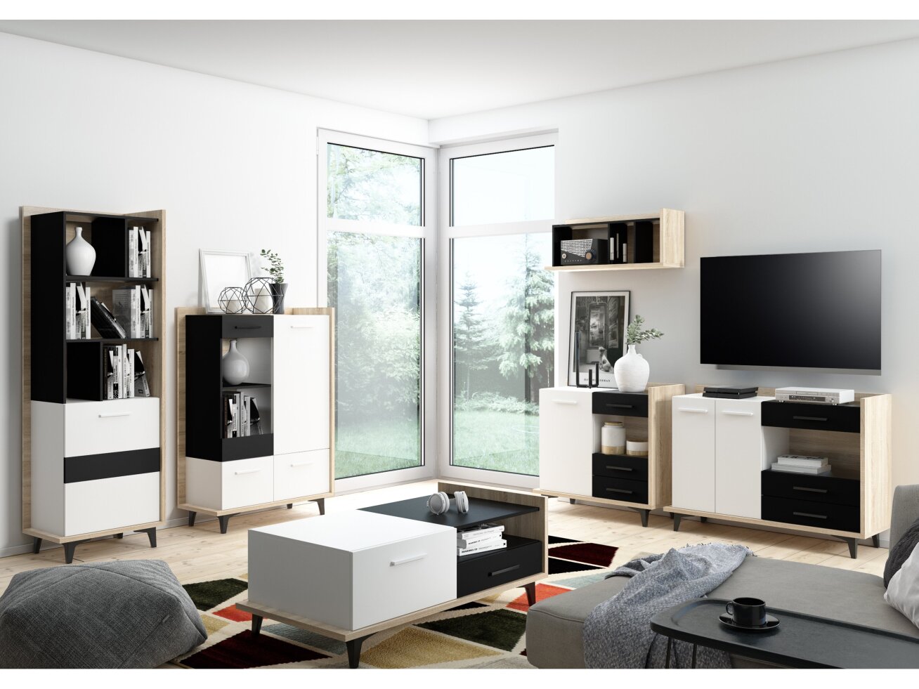 Svetainės baldų komplektas BOX 4 10 Svetainės baldų komplektas BOX 4 10