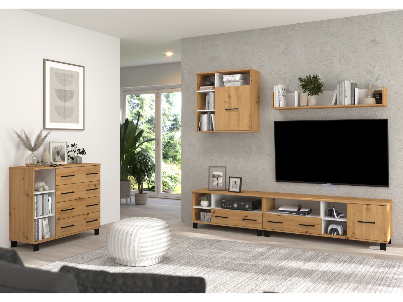 Svetainės baldų komplektas COOL 1 6