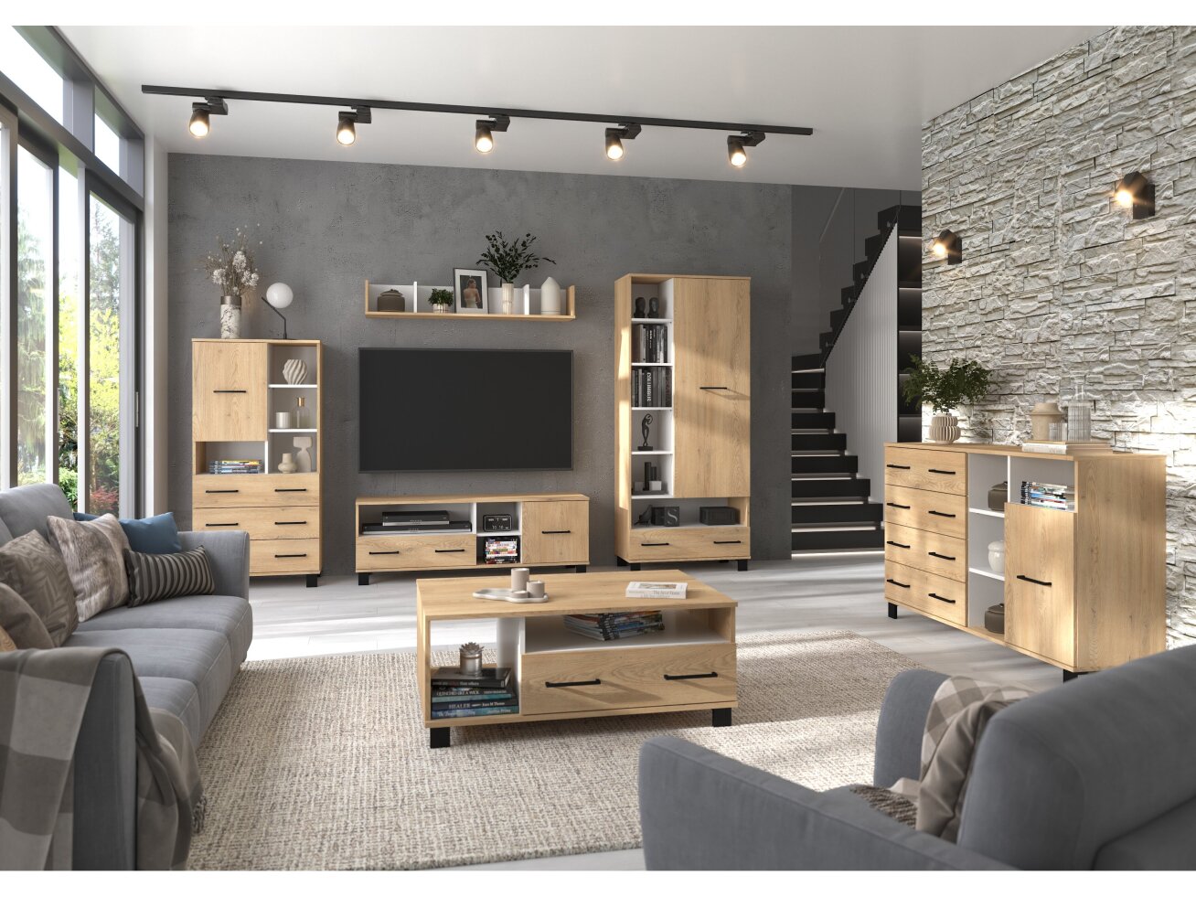 Svetainės baldų komplektas COOL 2 10