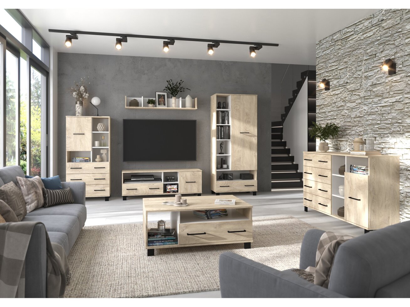 Svetainės baldų komplektas COOL 2 7