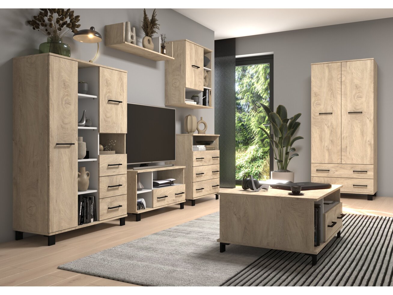 Svetainės baldų komplektas COOL 3 8