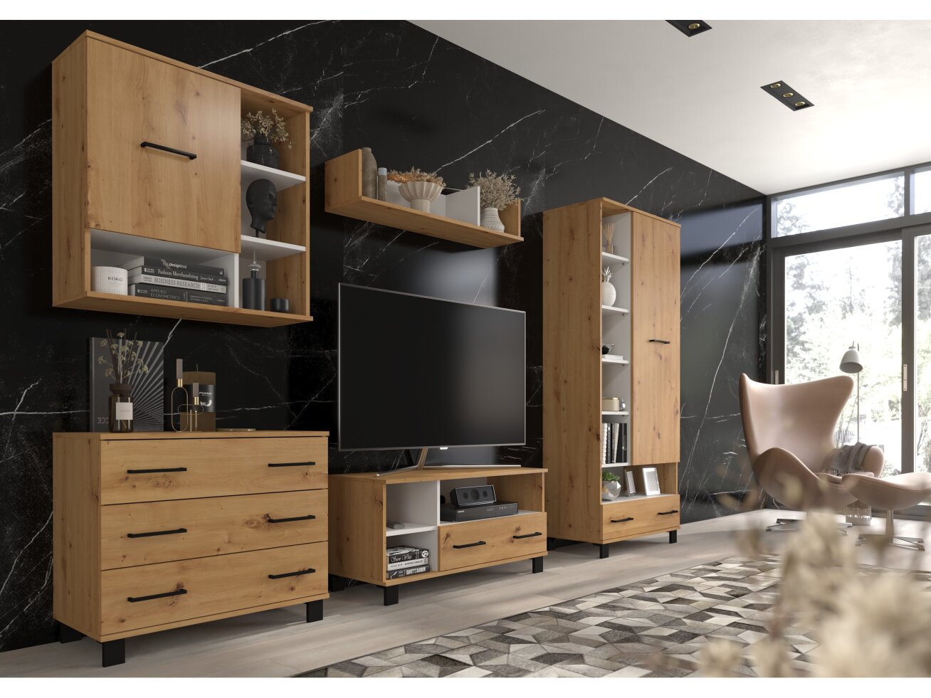 Svetainės baldų komplektas COOL 4 7