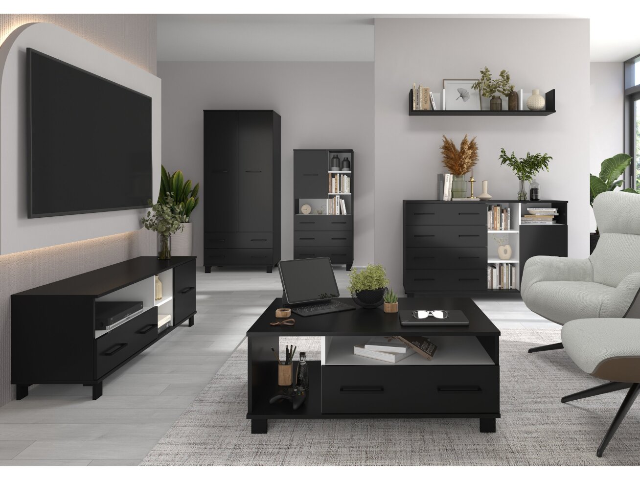 Svetainės baldų komplektas COOL 5 10