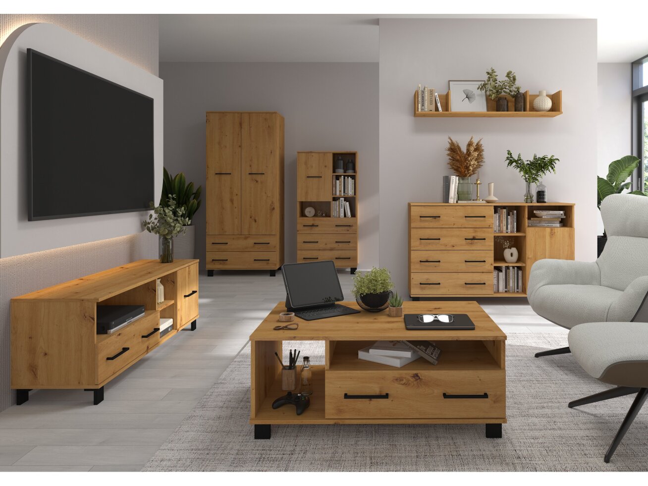 Svetainės baldų komplektas COOL 5 6