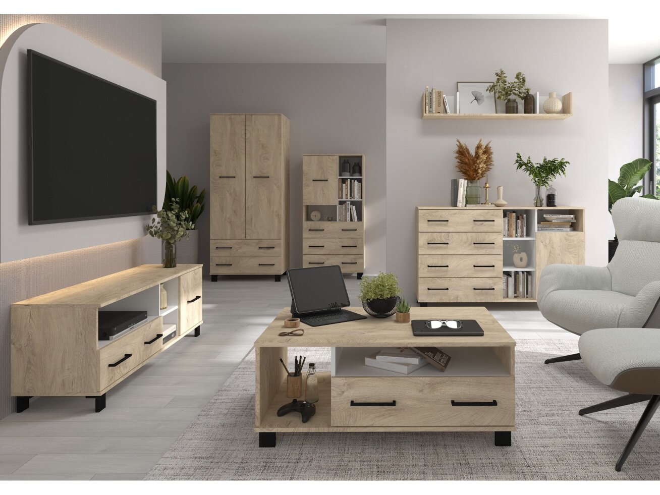 Svetainės baldų komplektas COOL 5 8