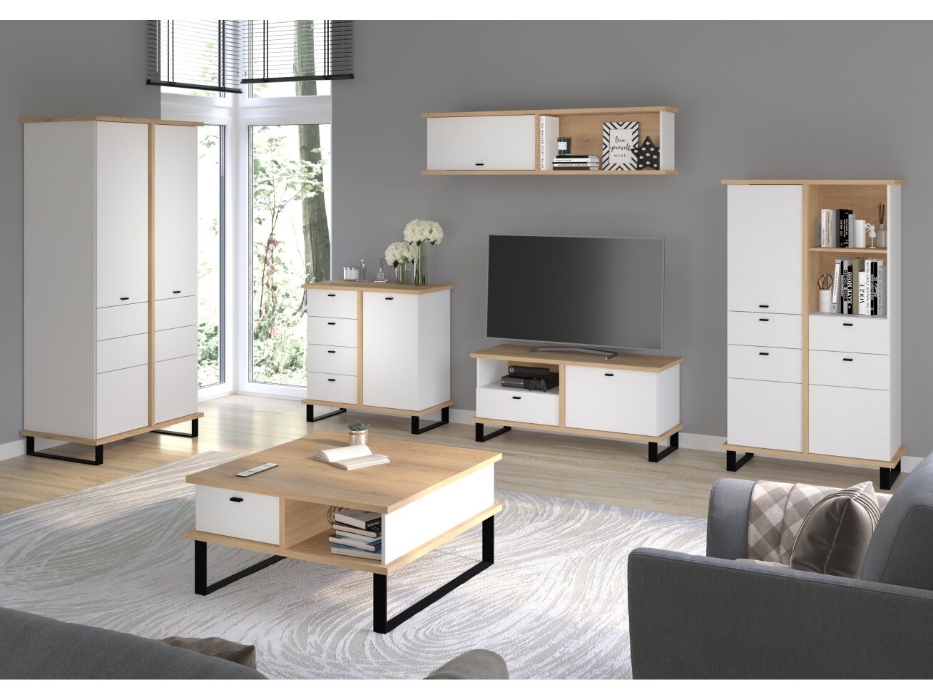 Svetainės baldų komplektas CROSS 1 11