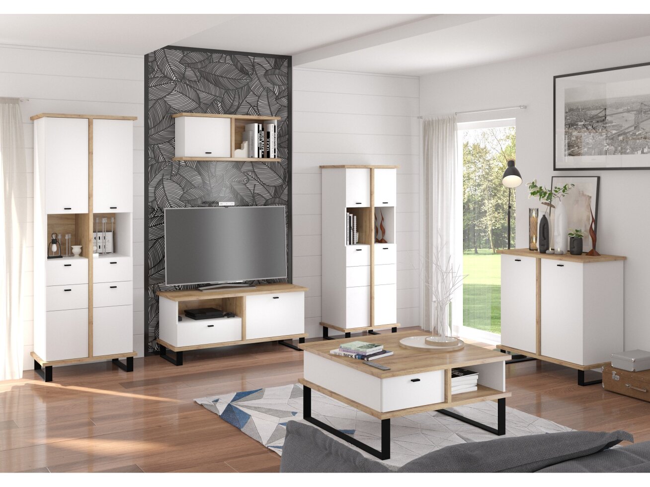 Svetainės baldų komplektas CROSS 2 9