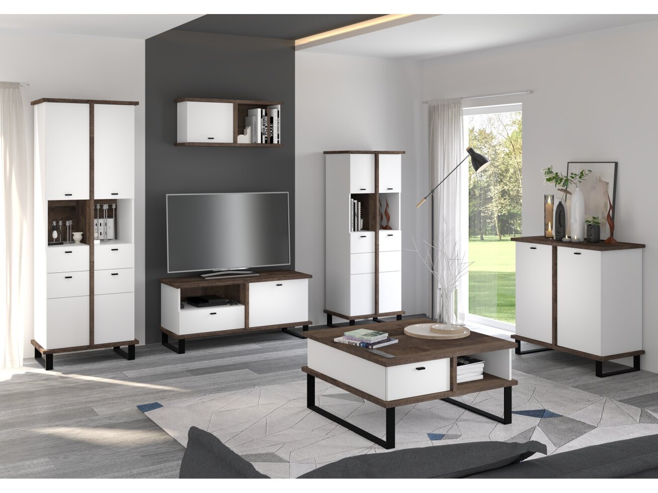 Svetainės baldų komplektas CROSS 2 7