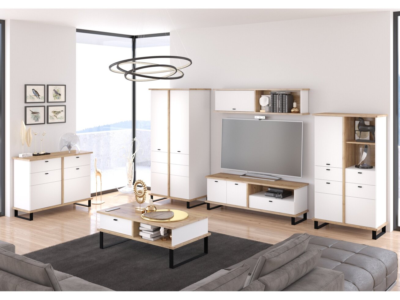 Svetainės baldų komplektas CROSS 4 9