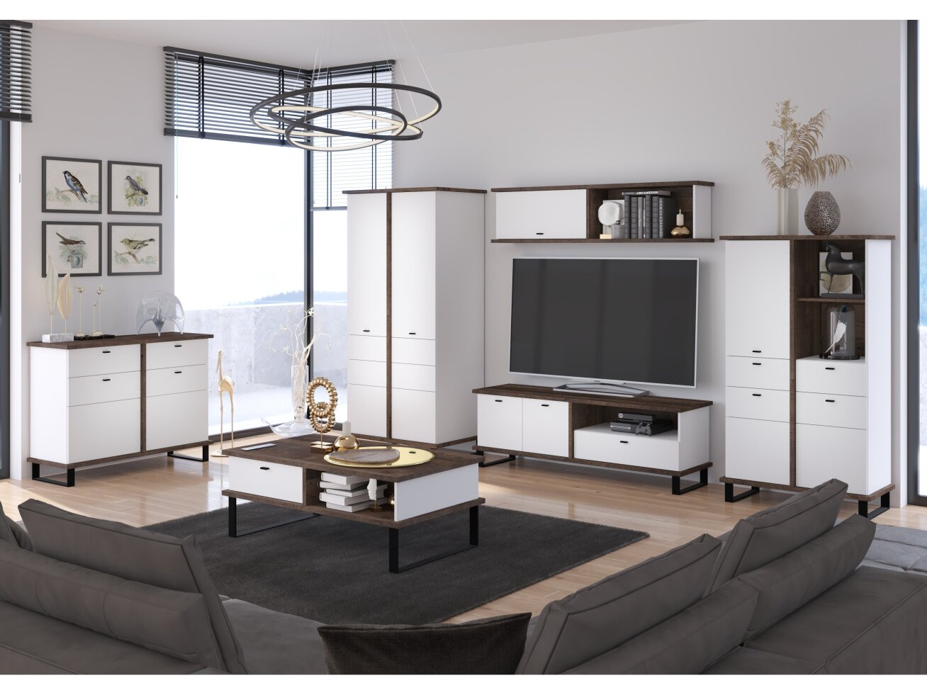 Svetainės baldų komplektas CROSS 4 7