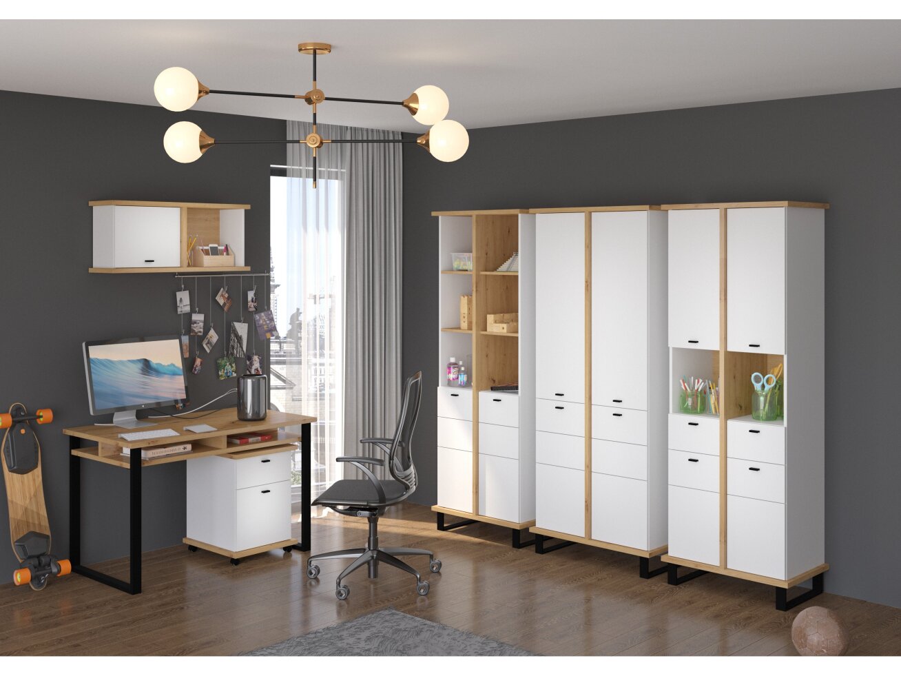 Biuro baldų komplektas CROSS 5 7