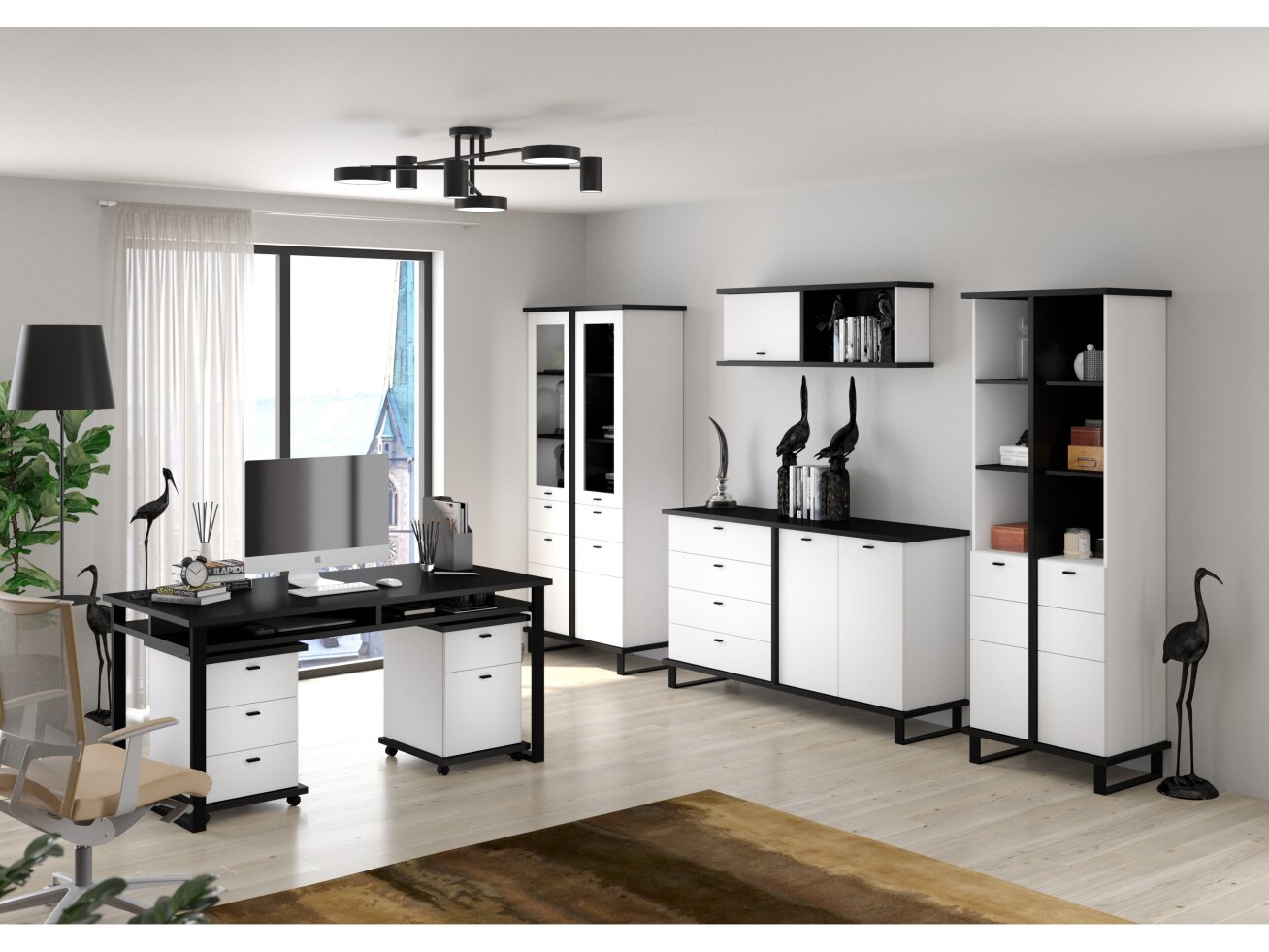 Biuro baldų komplektas CROSS 6 12 Biuro baldų komplektas CROSS 6 12