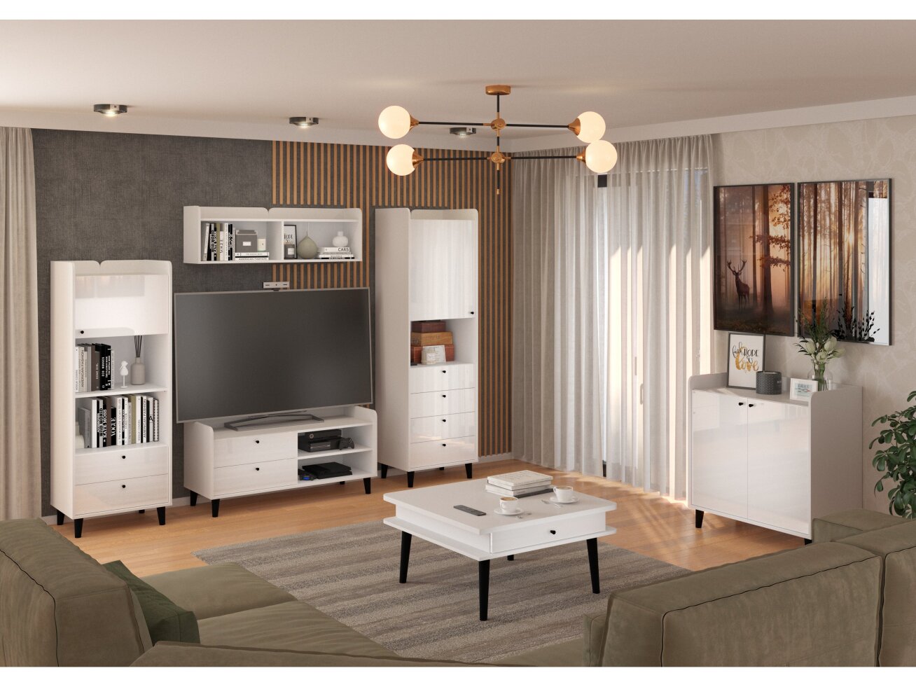 Svetainės baldų komplektas DOLCE 1 6