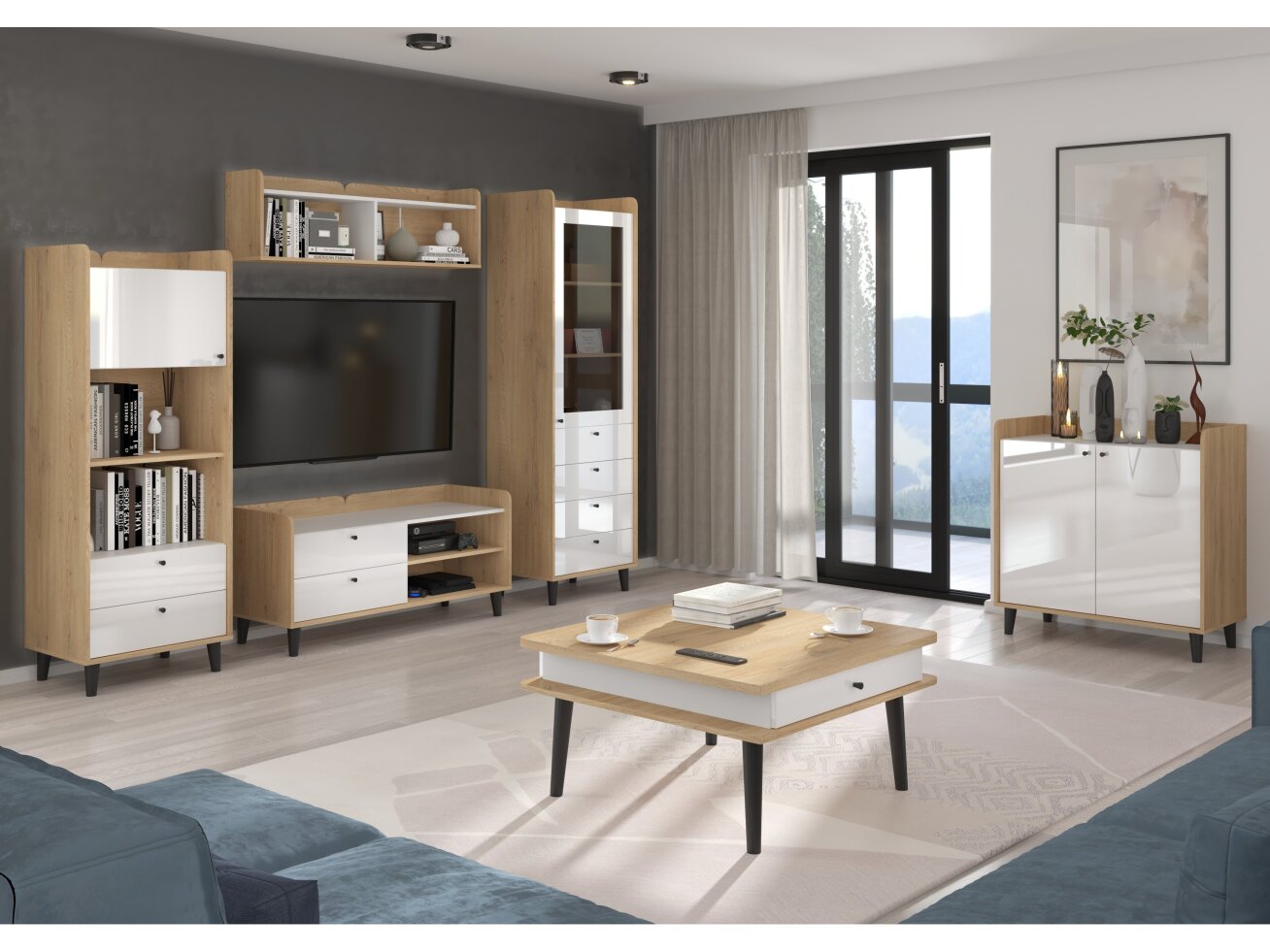 Svetainės baldų komplektas DOLCE 1 10