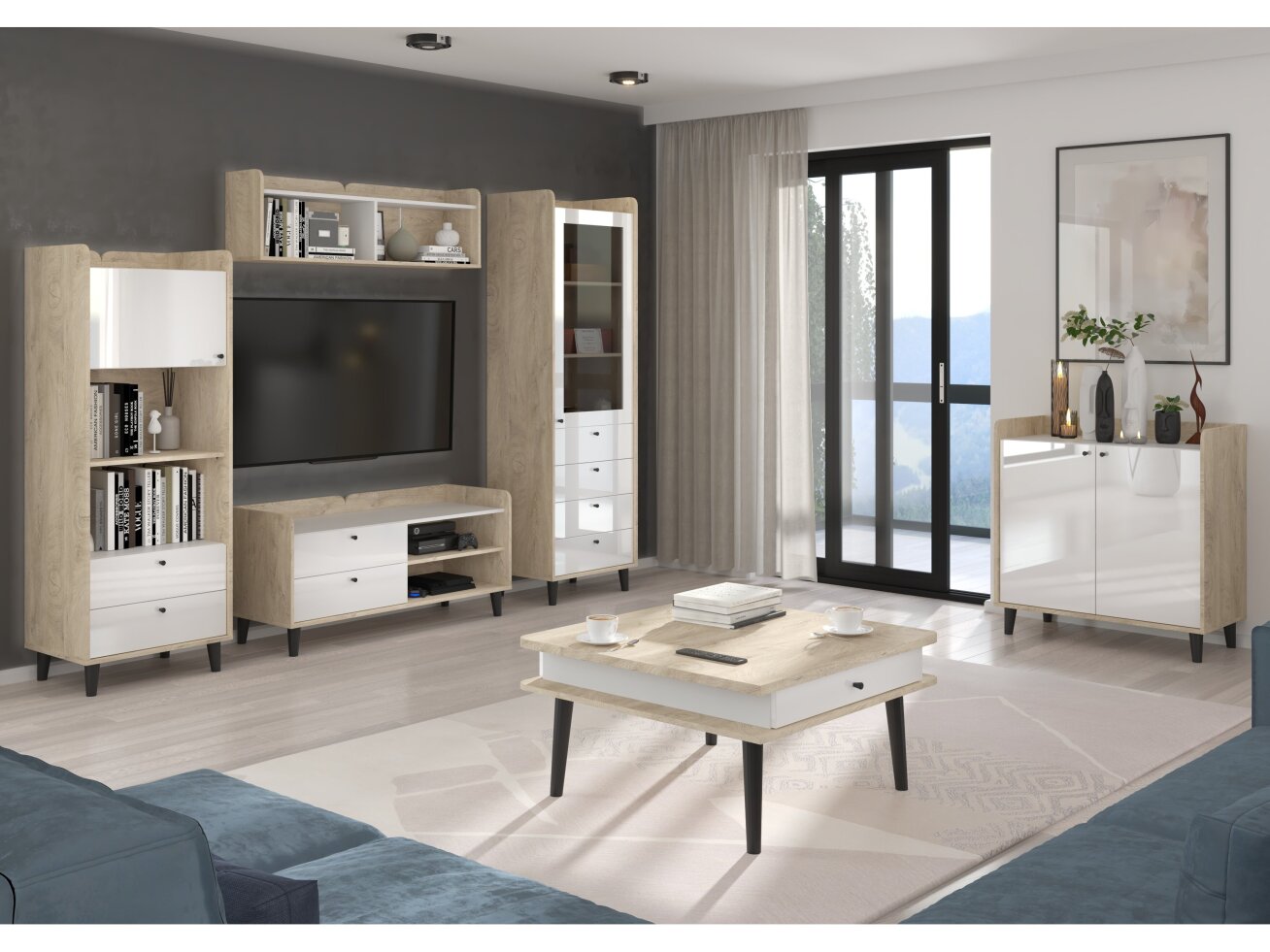 Svetainės baldų komplektas DOLCE 1 11