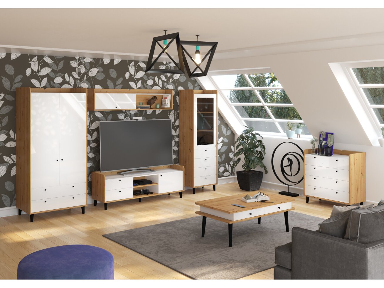 Svetainės baldų komplektas DOLCE 2 8