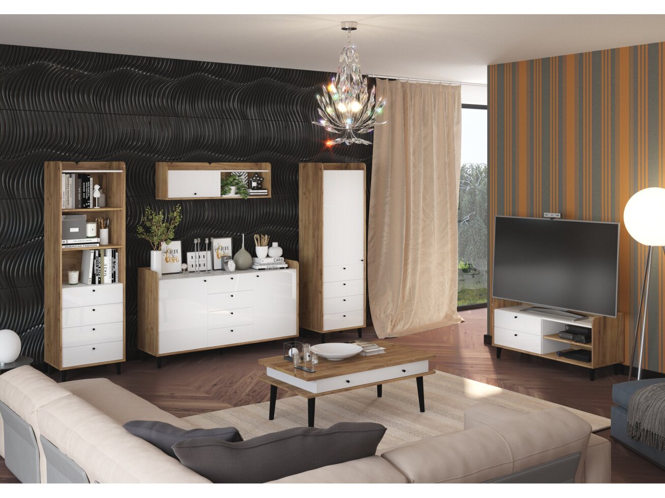 Svetainės baldų komplektas DOLCE 3 9