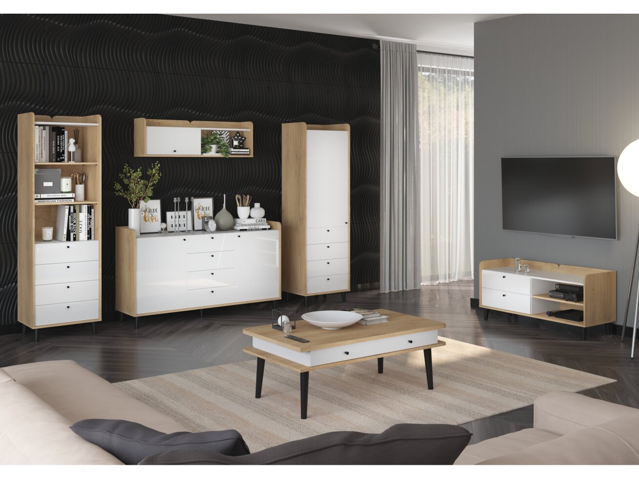 Svetainės baldų komplektas DOLCE 3 10