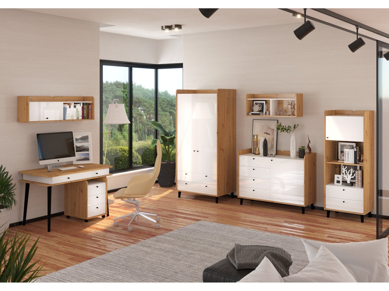 Biuro baldų komplektas DOLCE 5 10