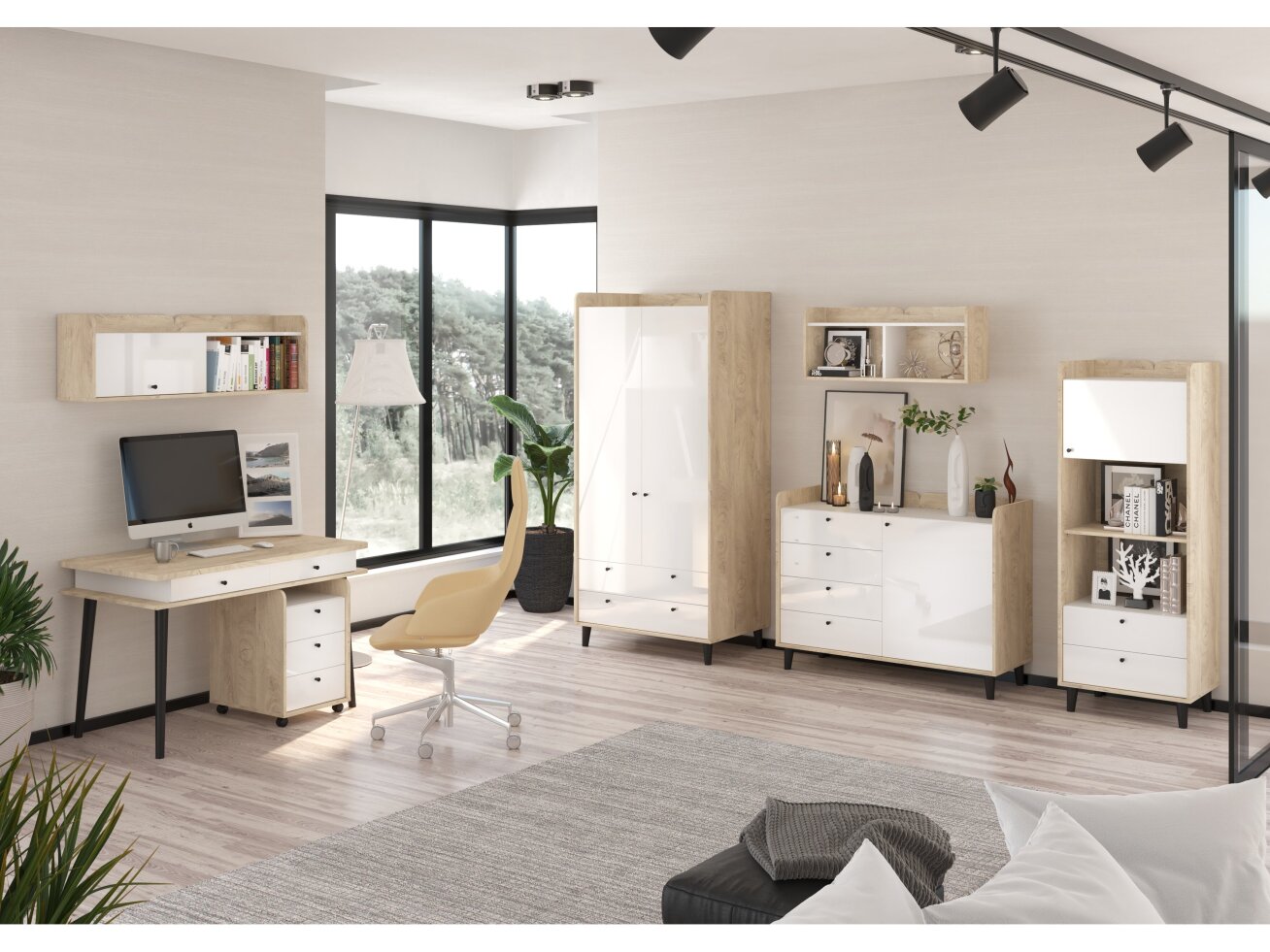 Biuro baldų komplektas DOLCE 5 13