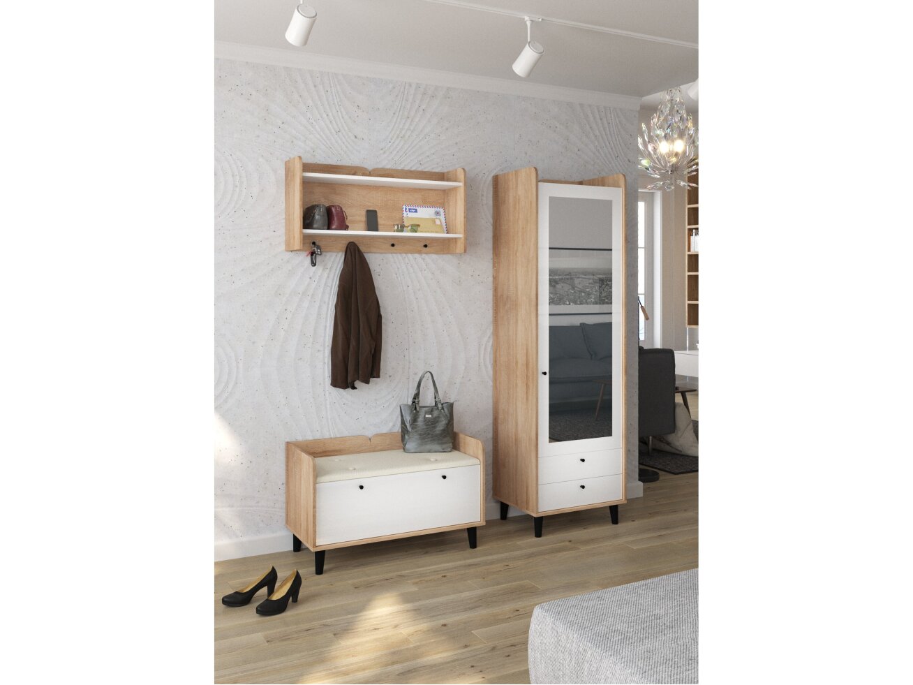 Prieškambario komplektas DOLCE 8 6 Prieškambario komplektas DOLCE 8 6