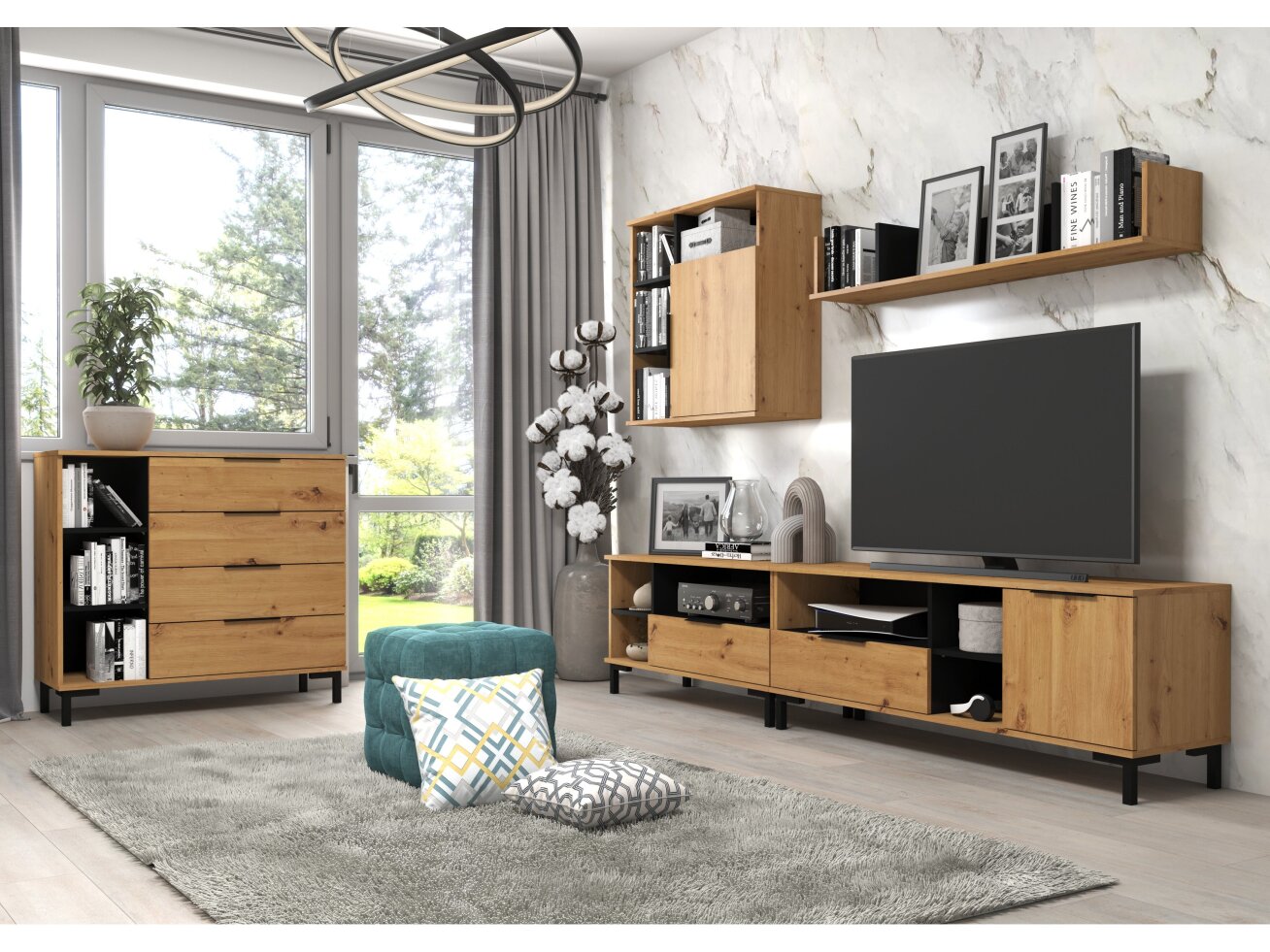 Svetainės baldų komplektas FRESH 1 8