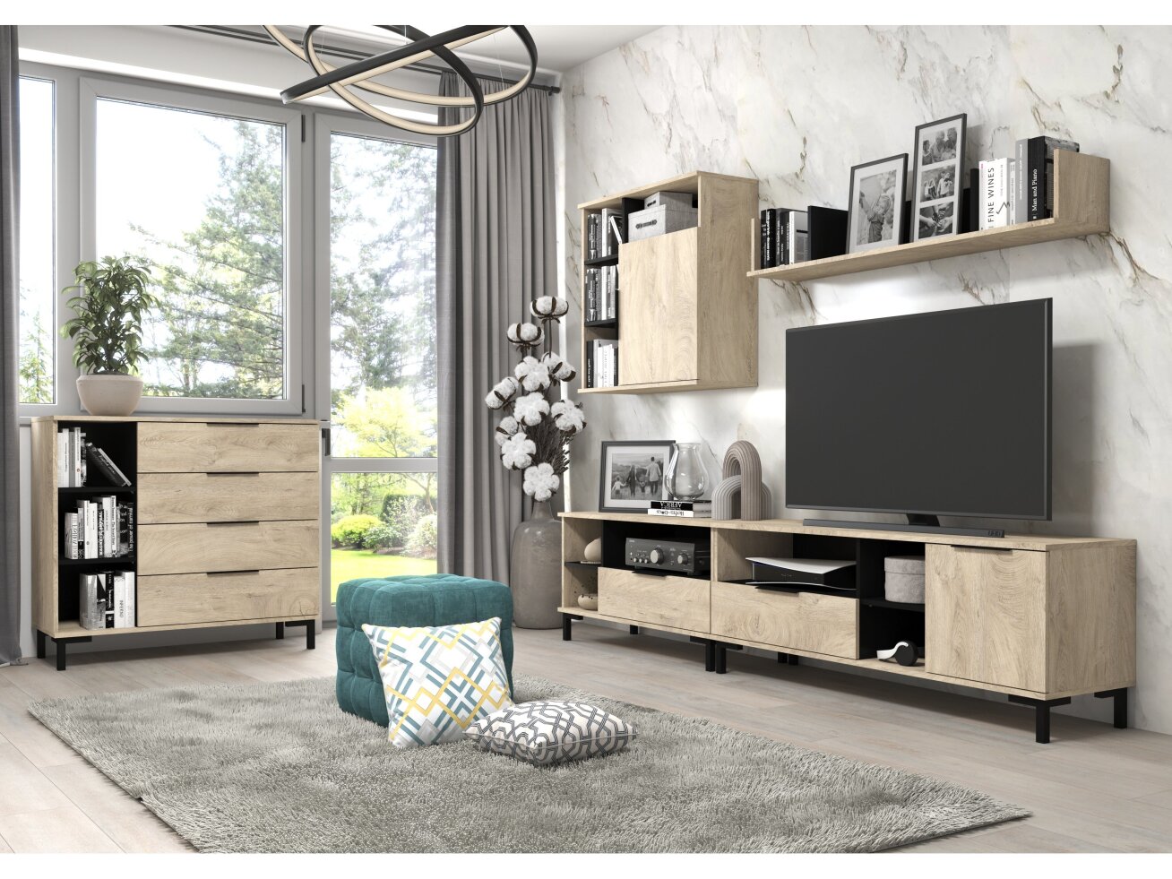 Svetainės baldų komplektas FRESH 1 10