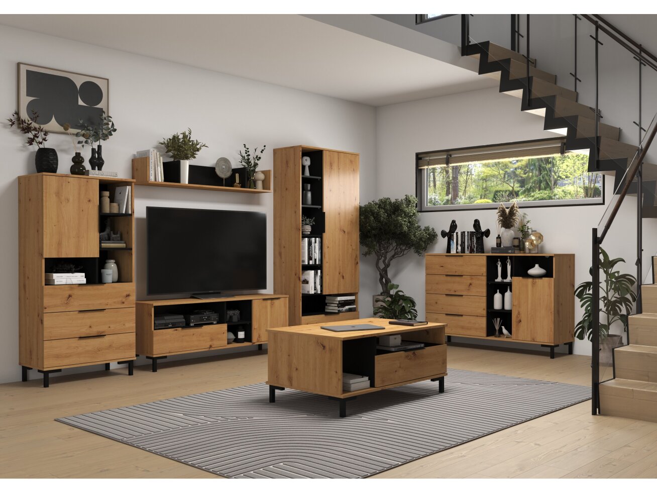 Svetainės baldų komplektas FRESH 2 8