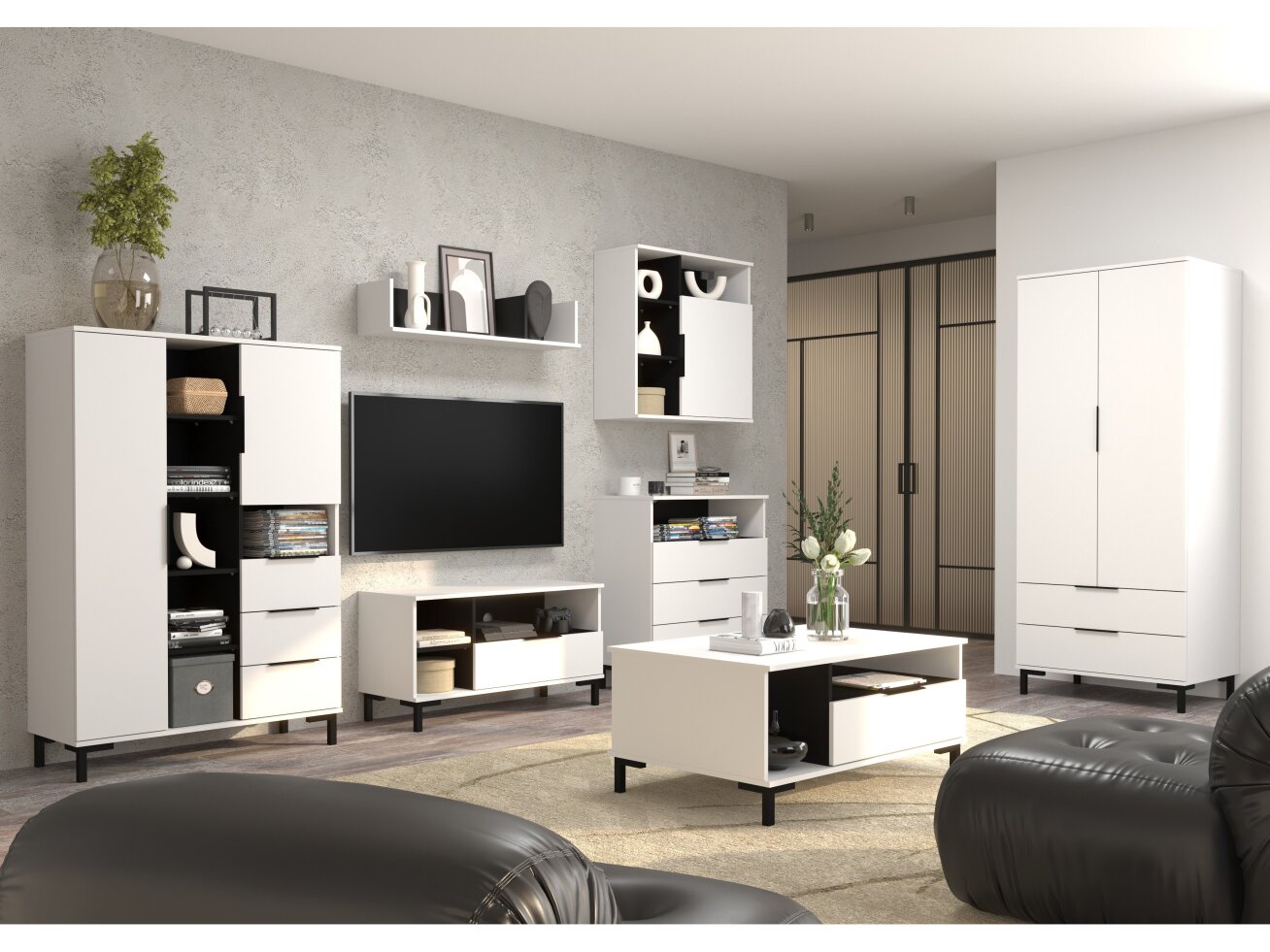 Svetainės baldų komplektas FRESH 3 7