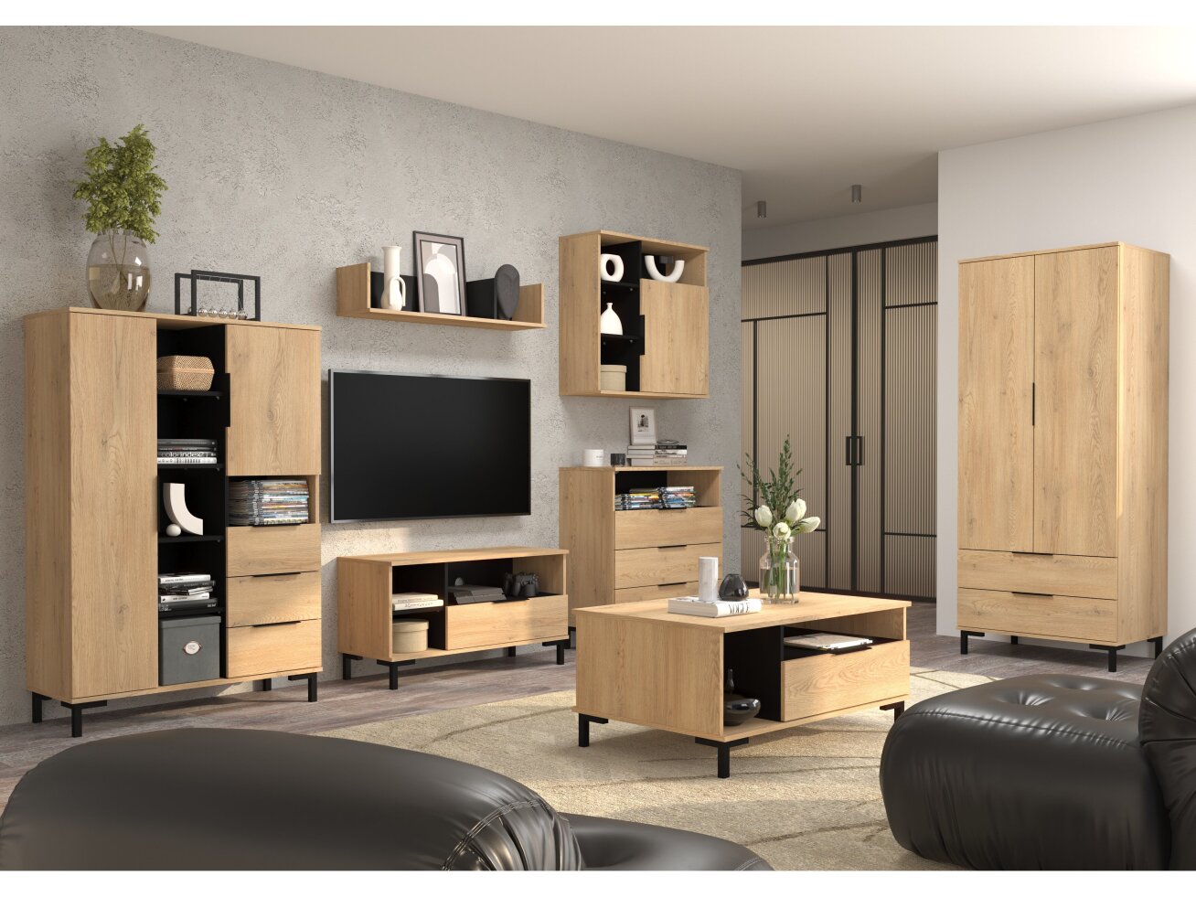 Svetainės baldų komplektas FRESH 3 10