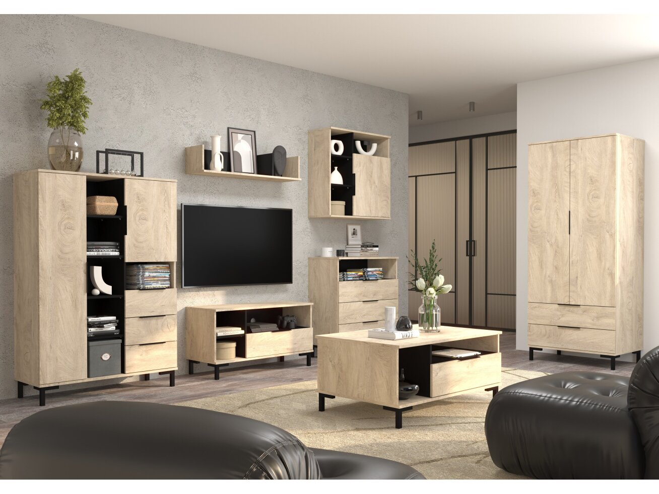 Svetainės baldų komplektas FRESH 3 11