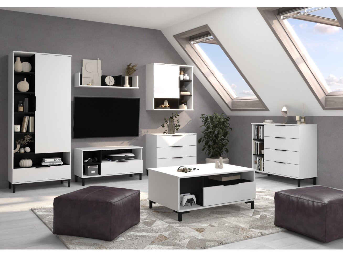 Svetainės baldų komplektas FRESH 4 7