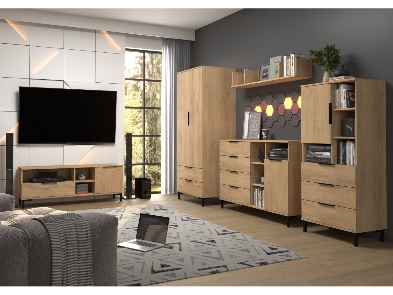 Svetainės baldų komplektas FRESH 5 5