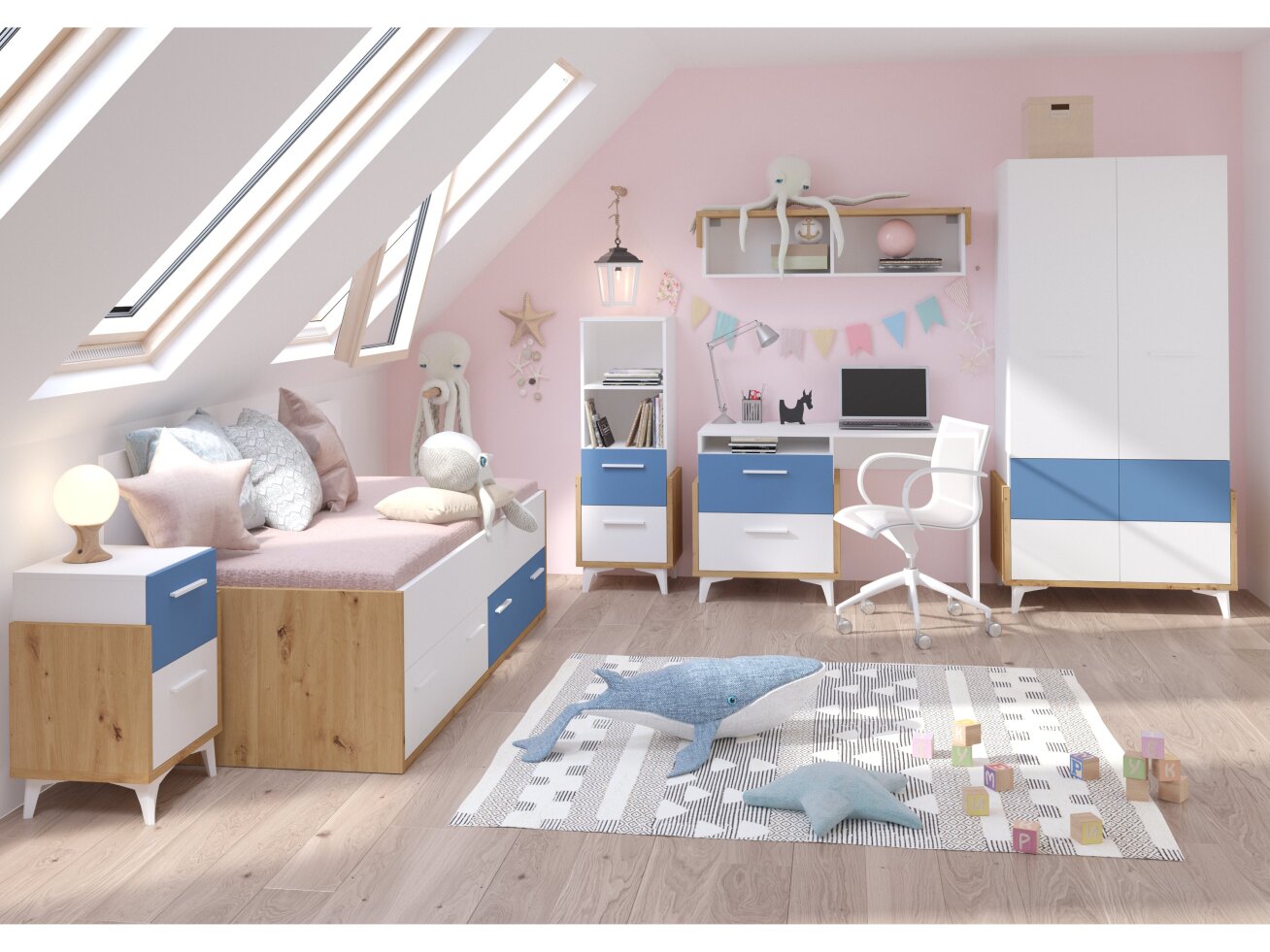 Vaikų kambario komplektas HEY 1 9