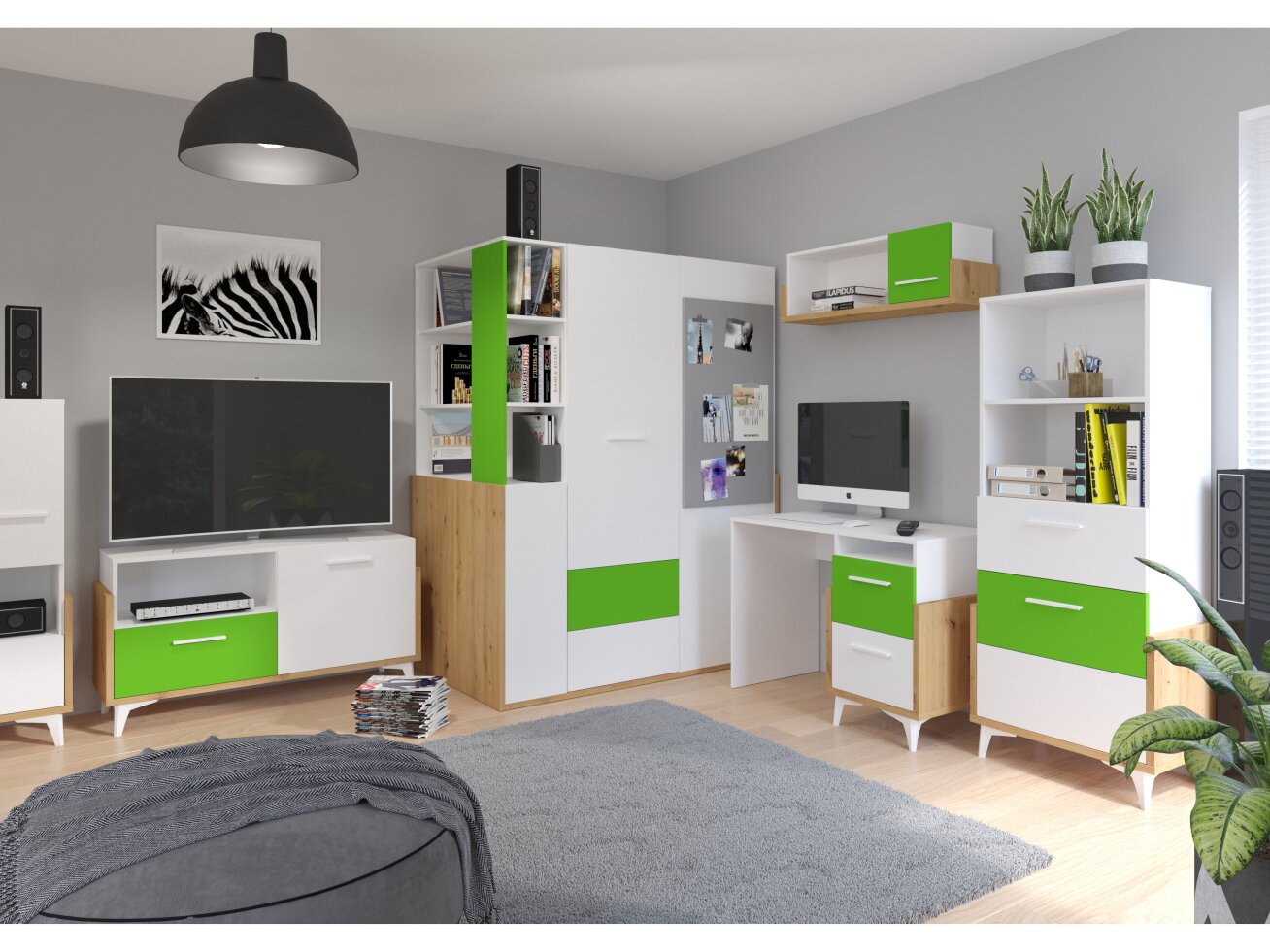 Vaikų kambario komplektas HEY 4 9