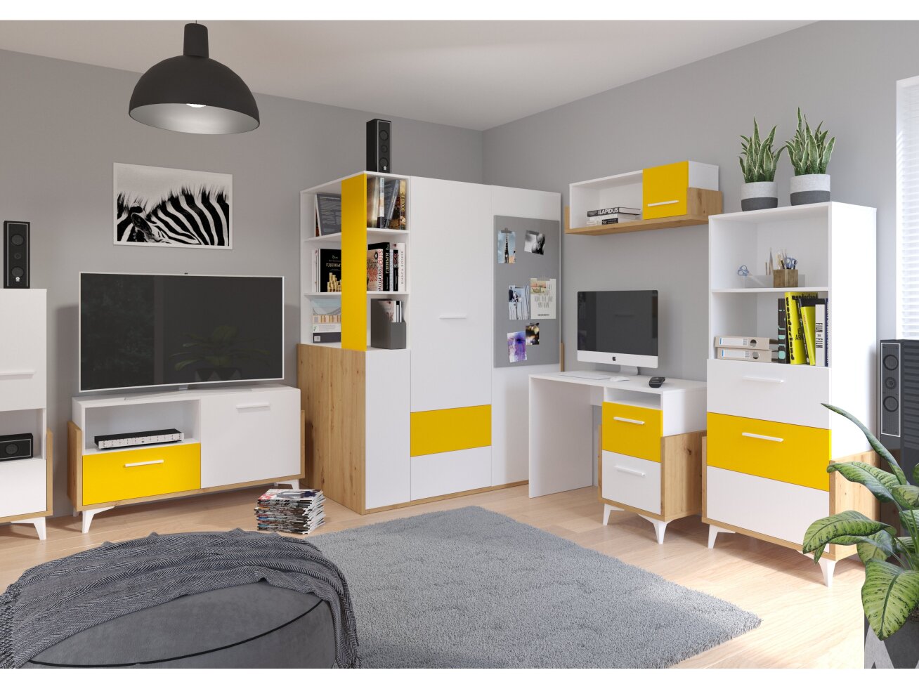 Vaikų kambario komplektas HEY 4 10