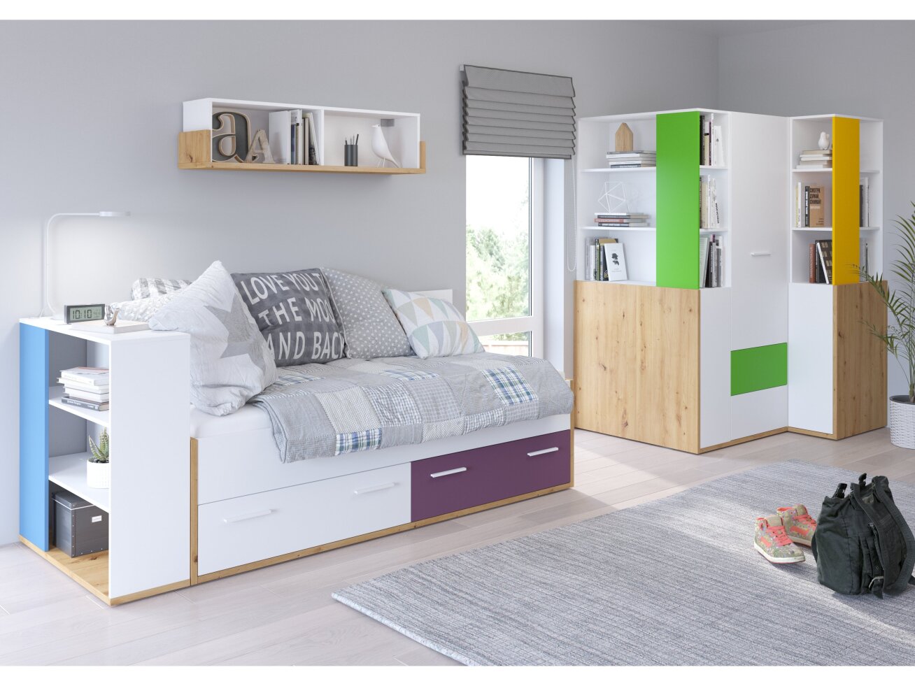 Vaikų kambario komplektas HEY 5 11