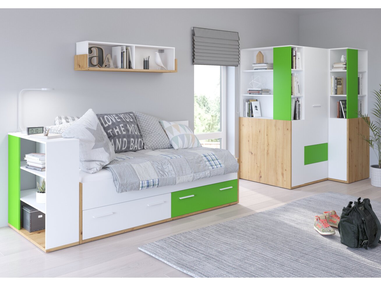 Vaikų kambario komplektas HEY 5 9 Vaikų kambario komplektas HEY 5 9