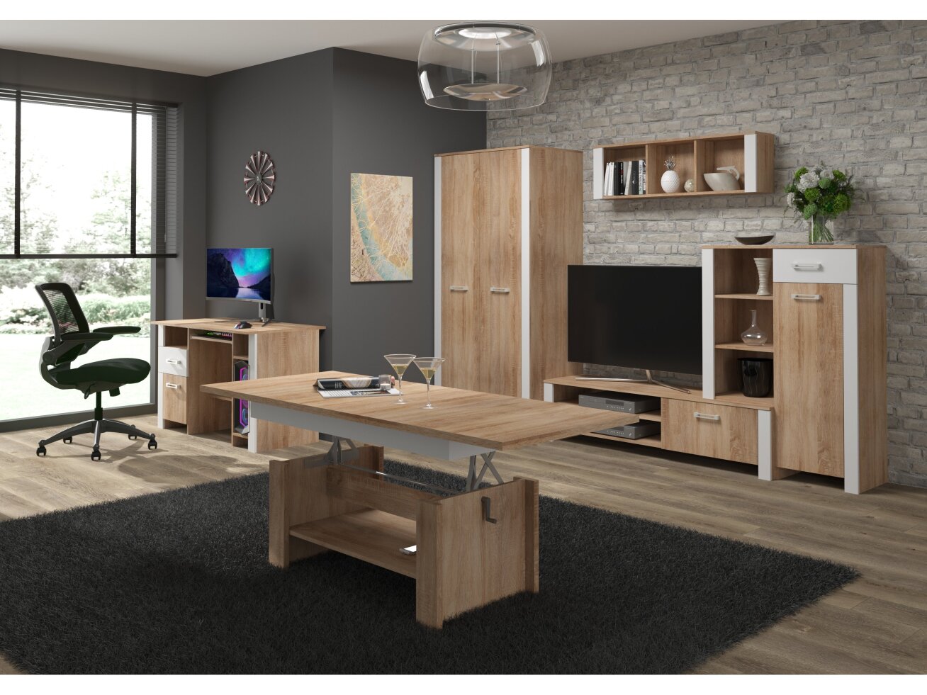Biuro baldų komplektas HUGO 3 10