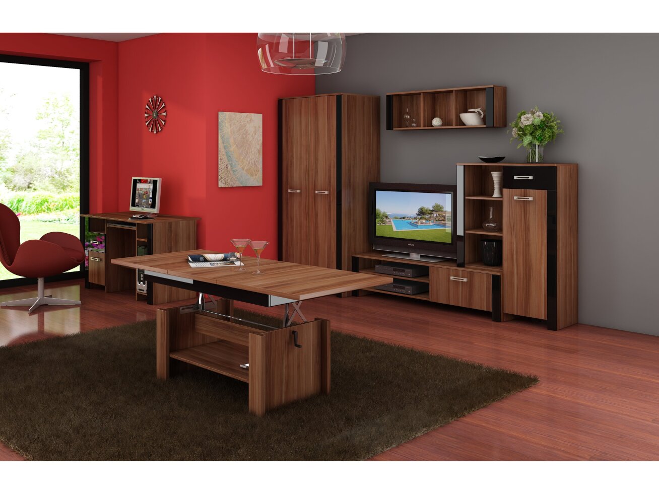 Biuro baldų komplektas HUGO 3 9