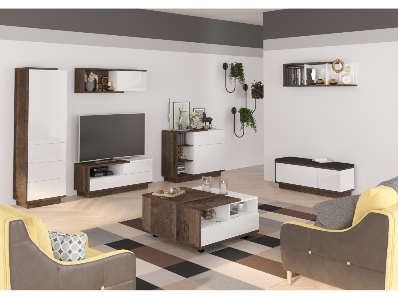 Svetainės baldų komplektas HYBRID 3 12