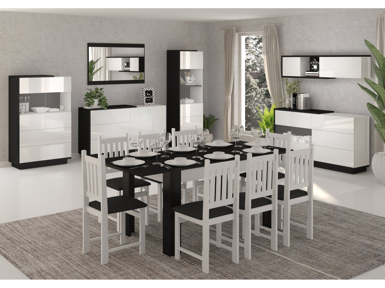 Svetainės baldų komplektas HYBRID 6 8