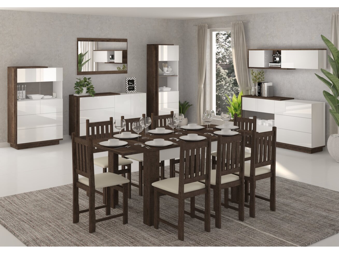 Svetainės baldų komplektas HYBRID 6 10