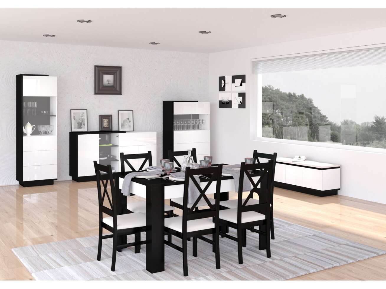Svetainės baldų komplektas HYBRID 7 7