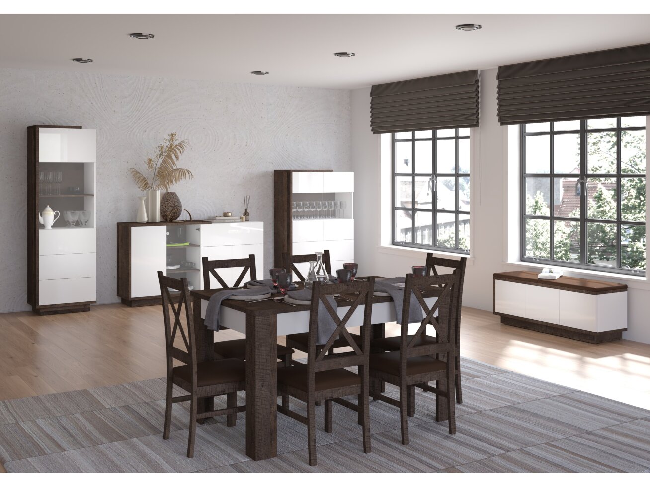 Svetainės baldų komplektas HYBRID 7 10