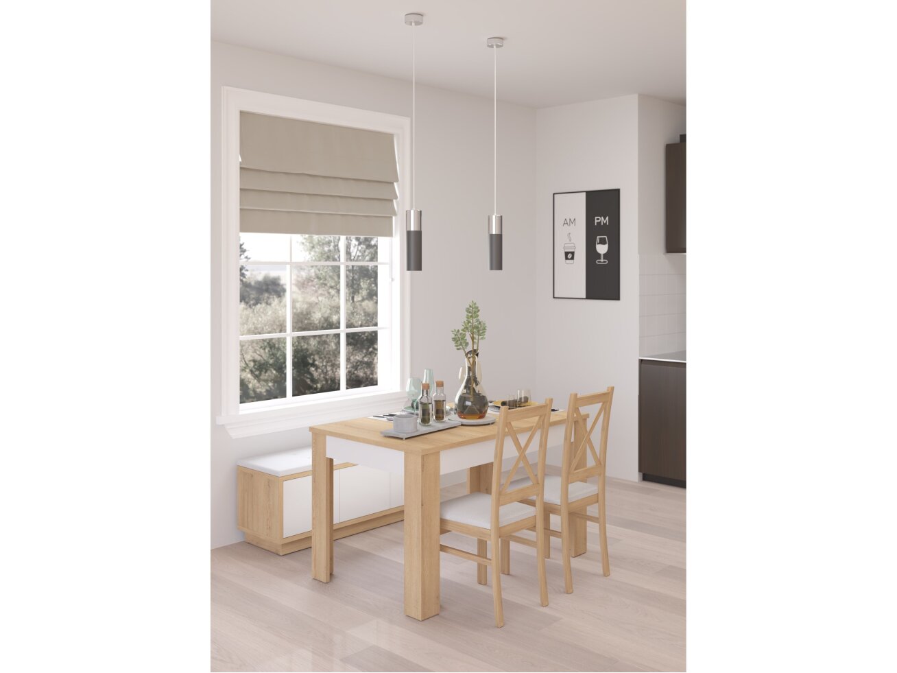 Svetainės baldų komplektas HYBRID 10 11